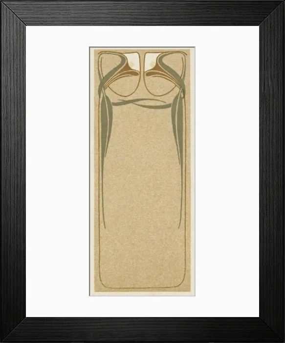 Framed Print : Art nouveau leaf design Framed Print : Art nouveau leaf design