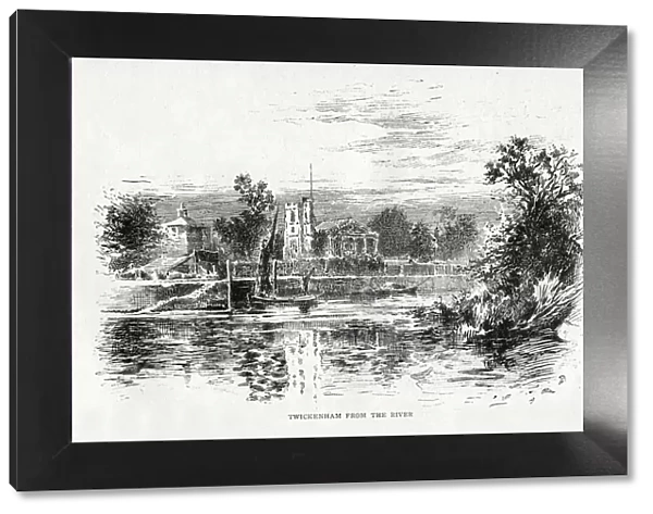 Twickenham Church from the River Thames, 1897