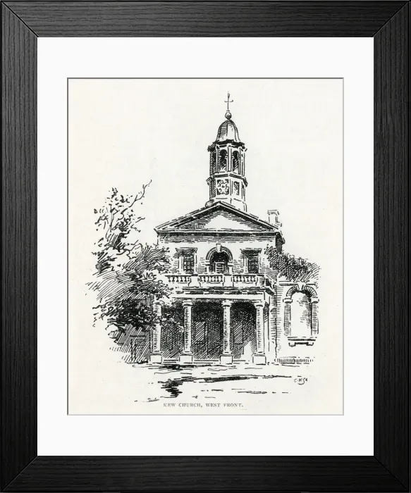 Framed Print : St Annes Church, Kew, 1897 Framed Print : St Annes Church, Kew, 1897