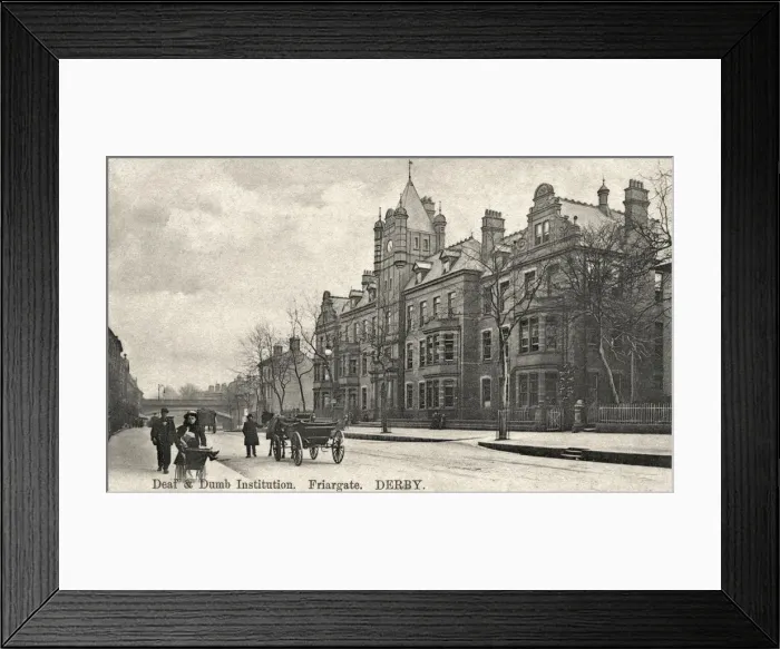 Framed Print : Derby Deaf & Dumb Institution Derby Deaf & Dumb Institution Framed Print : Derby Deaf & Dumb Institution Derby Deaf & Dumb Institution