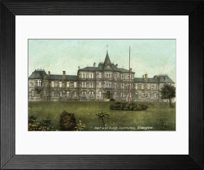 Framed Print : Glasgow Deaf and Dumb Asylum Framed Print : Glasgow Deaf and Dumb Asylum
