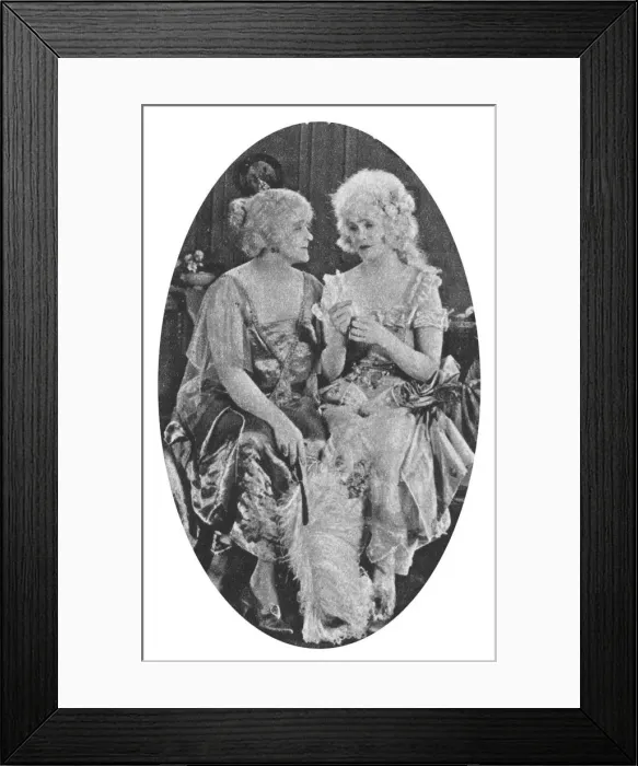 Framed Print : Mae Marsh and Eva Moore In The Flames of Passion (1922) Framed Print : Mae Marsh and Eva Moore In The Flames of Passion (1922)