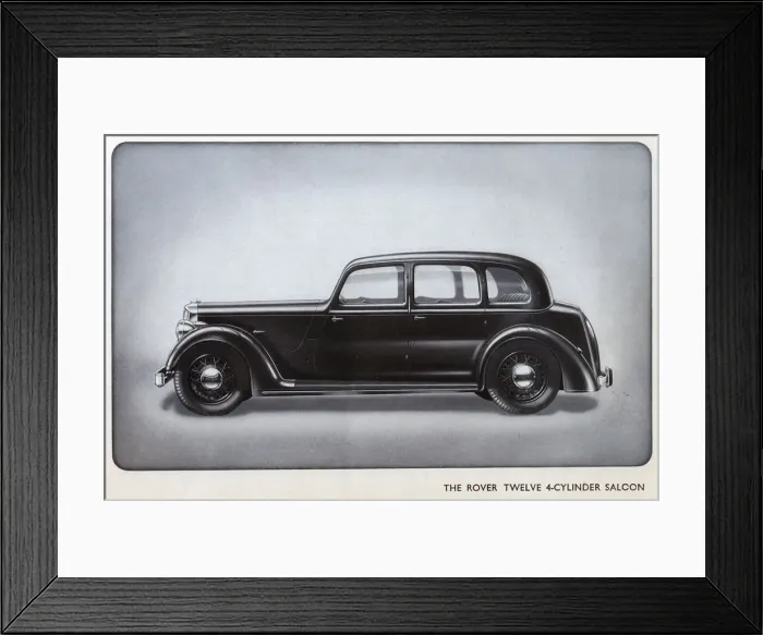 Framed Print : Rover Car Brochure Framed Print : Rover Car Brochure