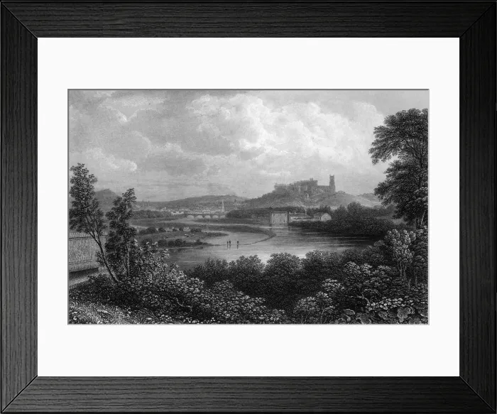 Framed Print : View of Lancaster, Lancashire Framed Print : View of Lancaster, Lancashire