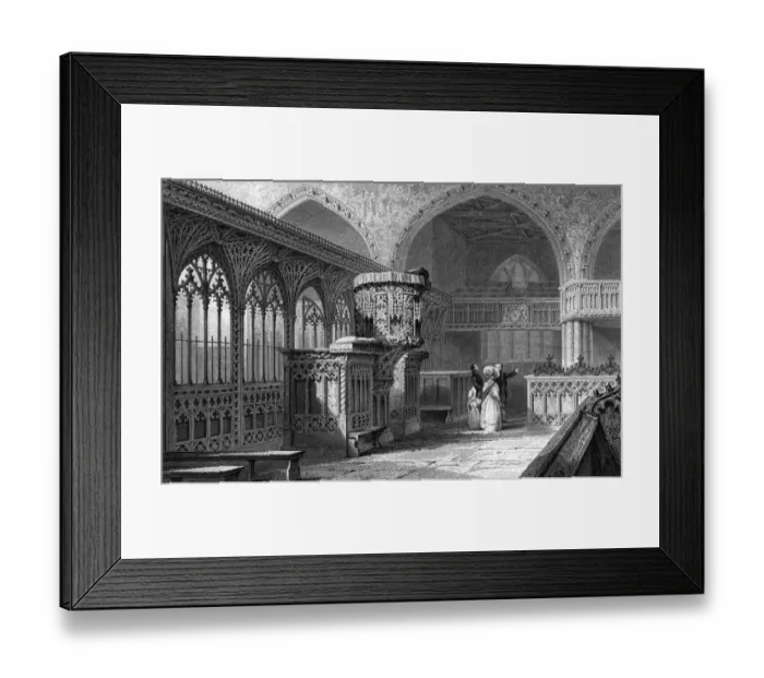 Framed Print : Interior, Dartmouth Church, Devon Framed Print : Interior, Dartmouth Church, Devon