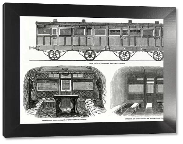 New railway carriage 1847