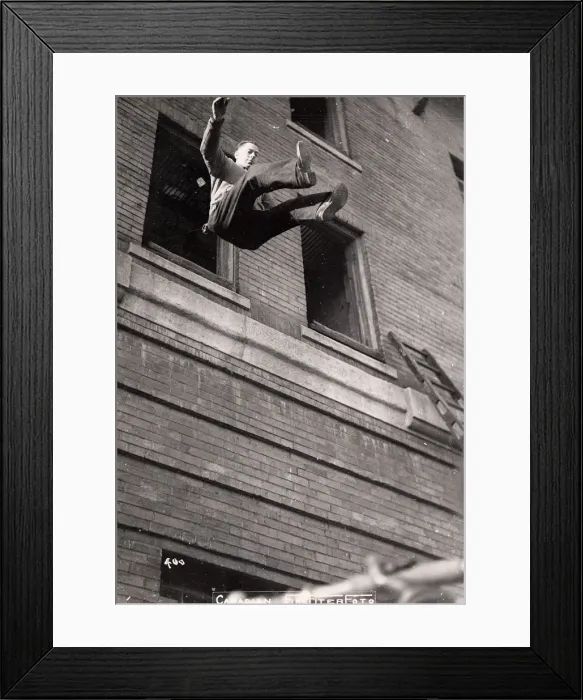 Framed Print : Training from a tower Framed Print : Training from a tower
