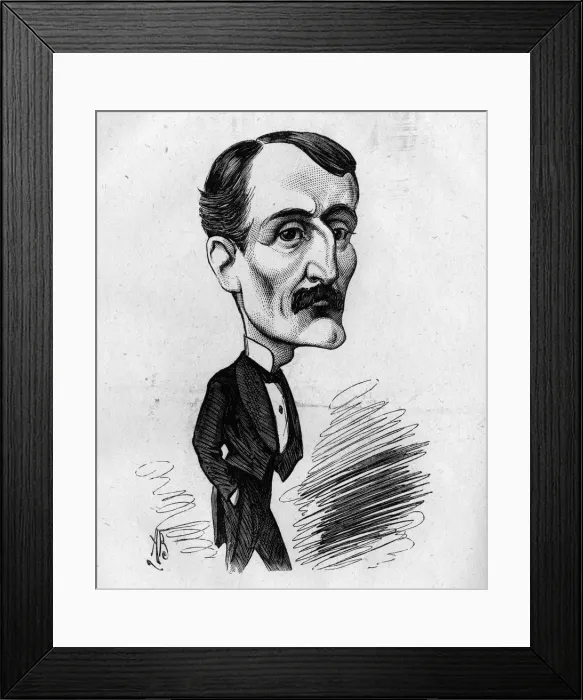 Framed Print : Cartoon of Edgar Bruce, actor-manager Framed Print : Cartoon of Edgar Bruce, actor-manager