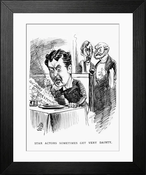 Framed Print : Cartoon, New drama by Reade and Pettitt Framed Print : Cartoon, New drama by Reade and Pettitt