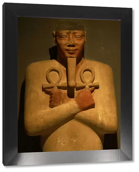 Osiride pillar of pharaoh Sesostris I. Egypt