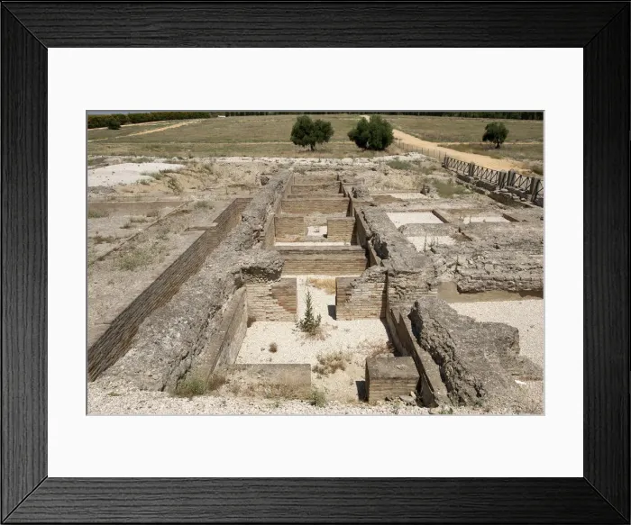 Framed Print : Spain. Italica. Roman city founded c. 206 BC. Thermae, Large Framed Print : Spain. Italica. Roman city founded c. 206 BC. Thermae, Large