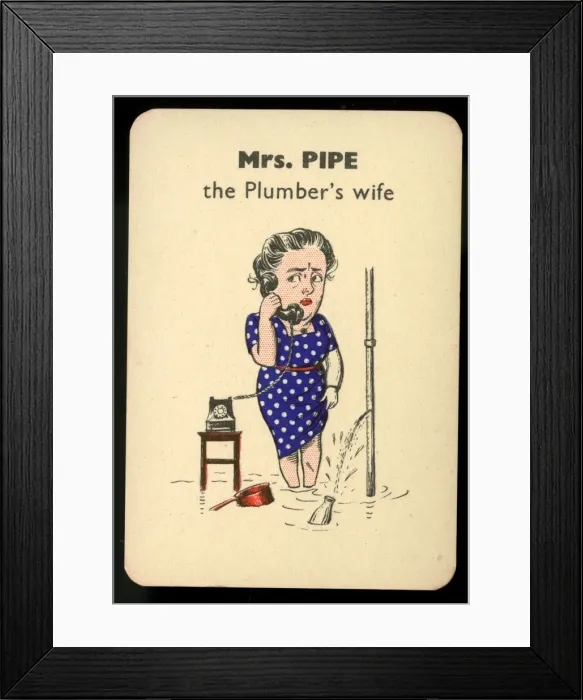 Framed Print : Gibbs Happy Families - Mrs Pipe Framed Print : Gibbs Happy Families - Mrs Pipe