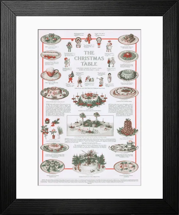 Framed Print : Ideas for the Christmas dining table, 1914 Framed Print : Ideas for the Christmas dining table, 1914