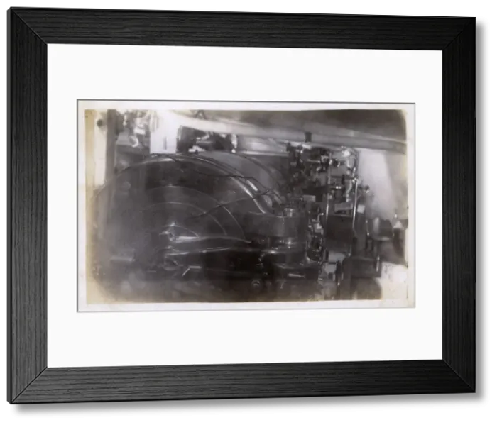 Framed Print : HMS Marlborough - Breach end of 13. 5 gun in turret Framed Print : HMS Marlborough - Breach end of 13. 5 gun in turret