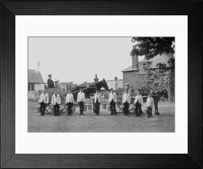 Framed Print : Barnet Industrial School - Milk Round Framed Print : Barnet Industrial School - Milk Round