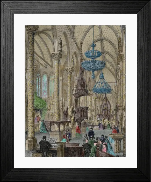 Framed Print : France. Paris. International Expostion of 1867. Chapel for t Framed Print : France. Paris. International Expostion of 1867. Chapel for t