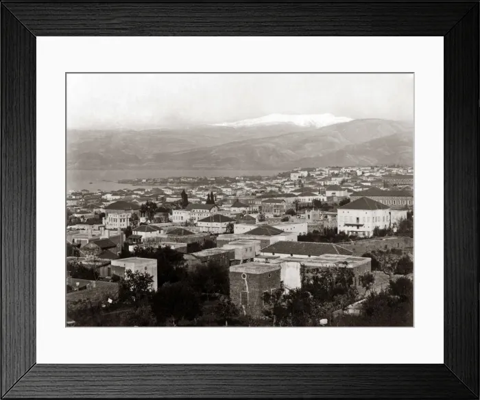 Framed Print : View of Beirut, Lebanon, circa 1880s Framed Print : View of Beirut, Lebanon, circa 1880s