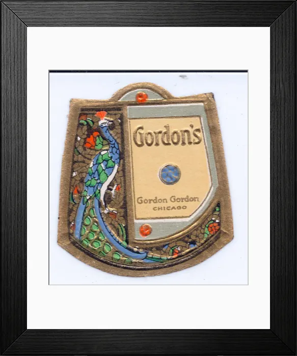Framed Print : Perfume label, Gordon Gordon, Chicago, USA Framed Print : Perfume label, Gordon Gordon, Chicago, USA