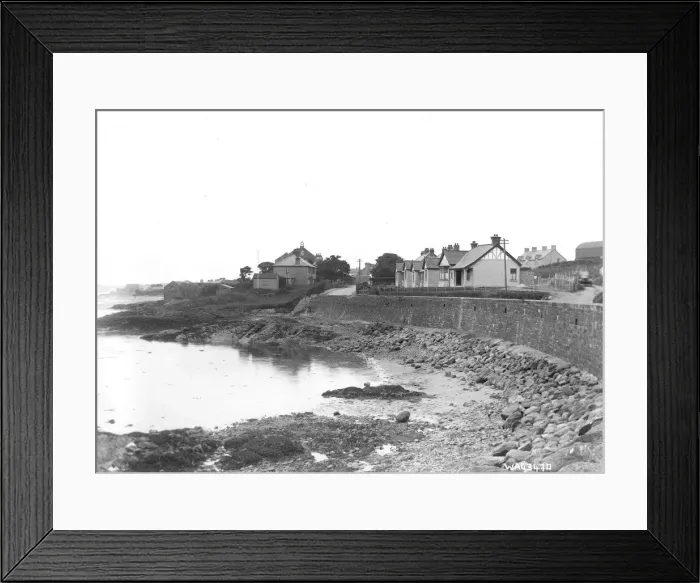 Framed Print : View of sea side bungalows at Millisle