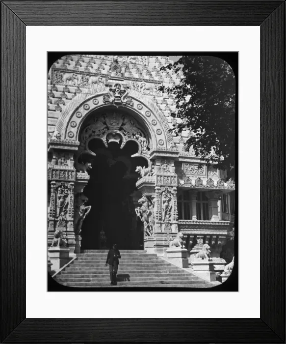 Framed Print : Paris Exhibition of 1889 - Entrance to the French Indies Framed Print : Paris Exhibition of 1889 - Entrance to the French Indies