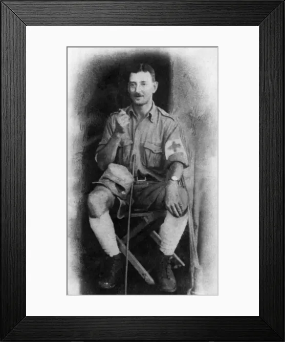 Framed Print : Dr N P Jewell at Bura Camp, Kenya, East Africa, WW1 Framed Print : Dr N P Jewell at Bura Camp, Kenya, East Africa, WW1