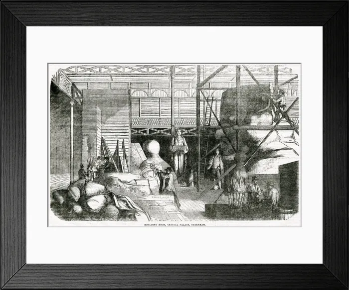 Framed Print : Moulding room - Crystal Palace, Sydenham 1854 Framed Print : Moulding room - Crystal Palace, Sydenham 1854