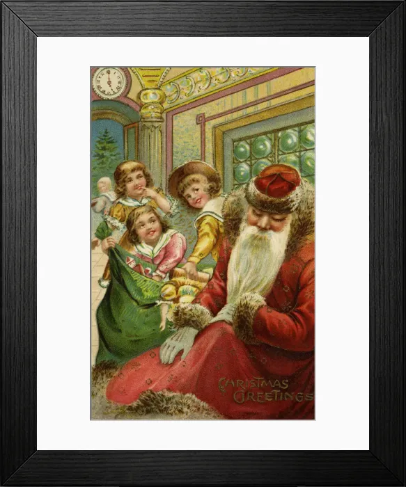Framed Print : Tired Santa Claus Framed Print : Tired Santa Claus