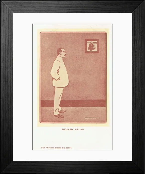 Framed Print : Rudyard Kipling by Will Owen Framed Print : Rudyard Kipling by Will Owen