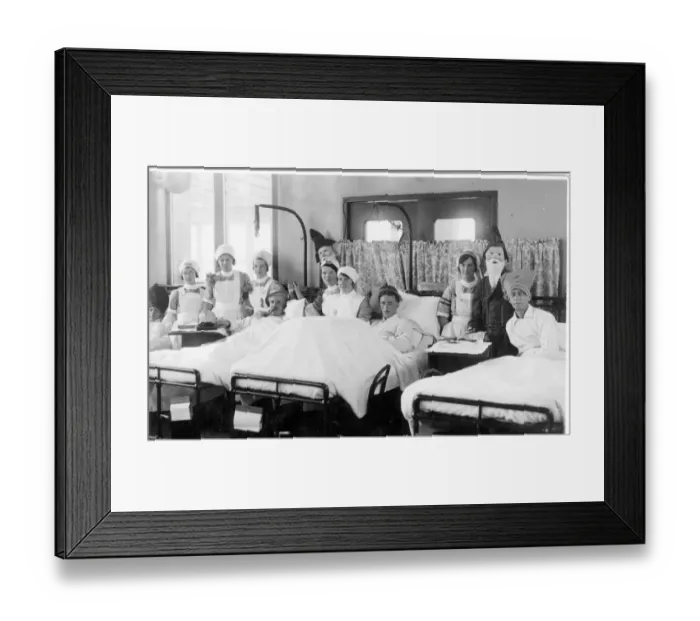 Framed Print : Male ward of Royal Victoria Hospital Bournemouth