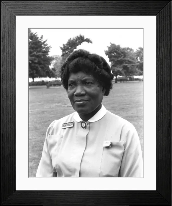 Framed Print : Nurse in front of trees Framed Print : Nurse in front of trees