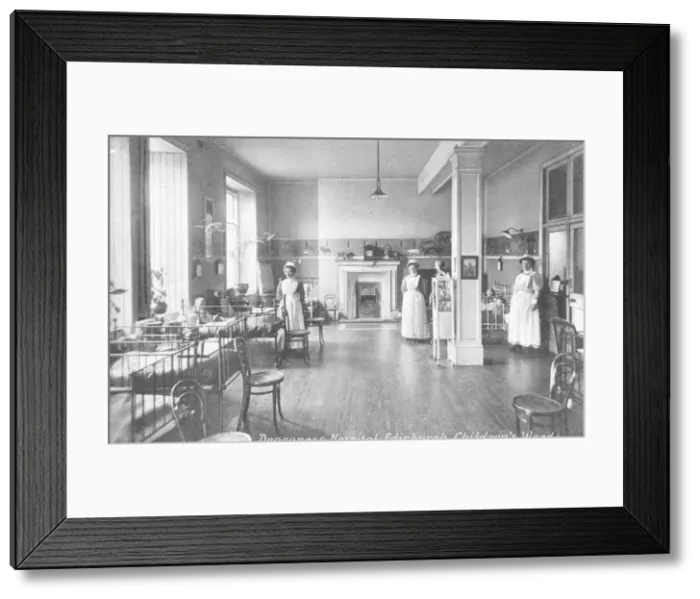 Framed Print : Nurses on children?s ward Framed Print : Nurses on children?s ward