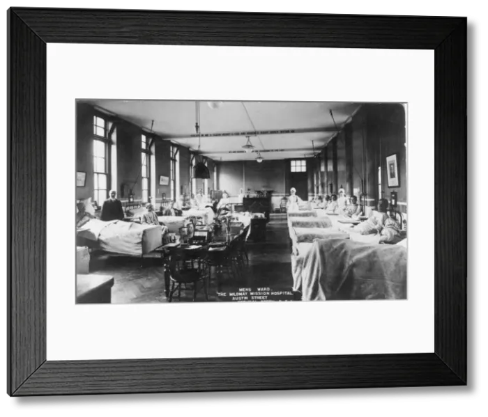 Framed Print : Nurses on male ward Framed Print : Nurses on male ward
