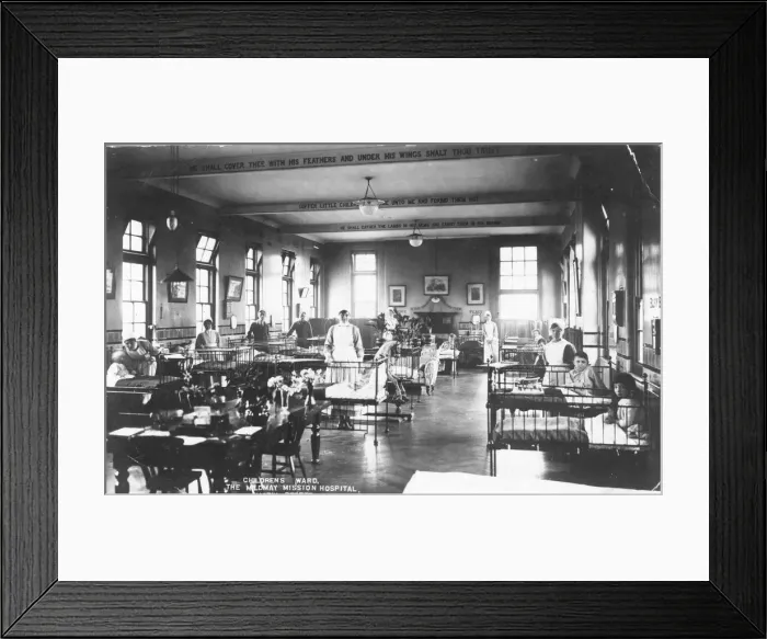 Framed Print : Nurses on children?s ward Framed Print : Nurses on children?s ward