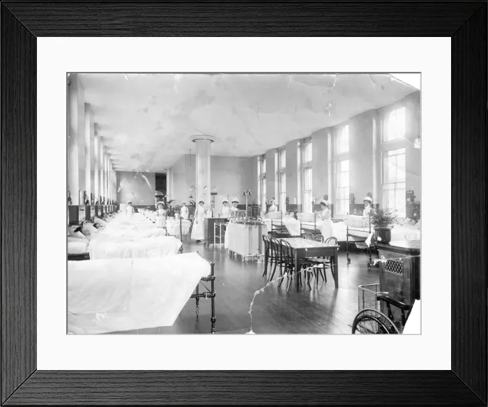 Framed Print : Nurses on maternity ward Framed Print : Nurses on maternity ward