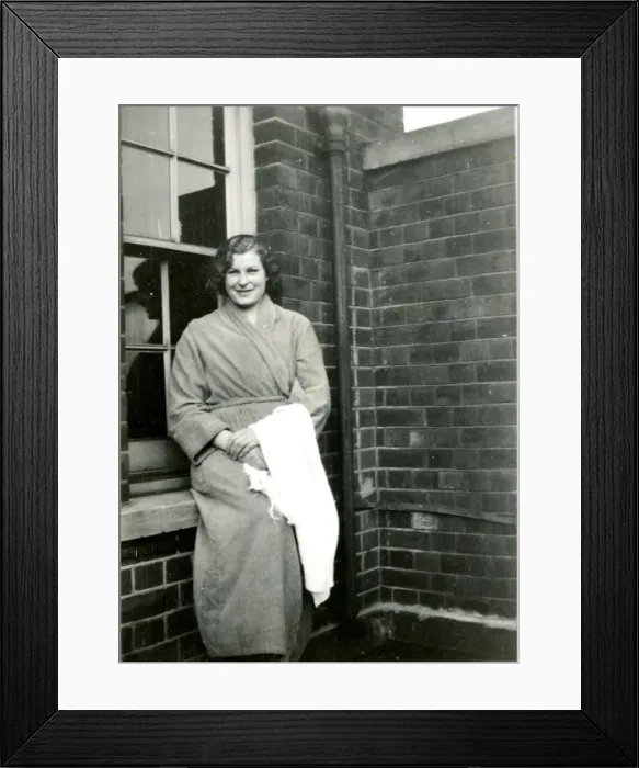 Framed Print : Nurse in dressing gown Framed Print : Nurse in dressing gown
