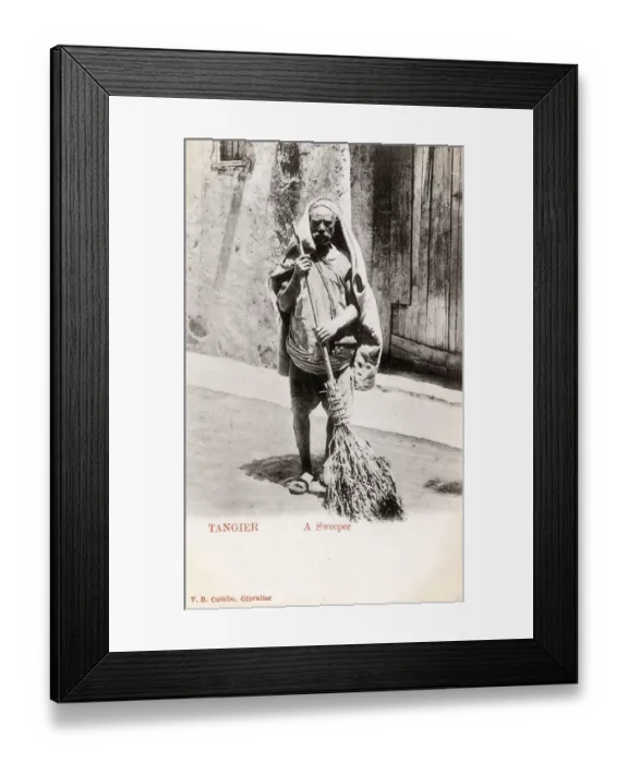 Framed Print : Tangier, Morocco - A Road Sweeper Framed Print : Tangier, Morocco - A Road Sweeper