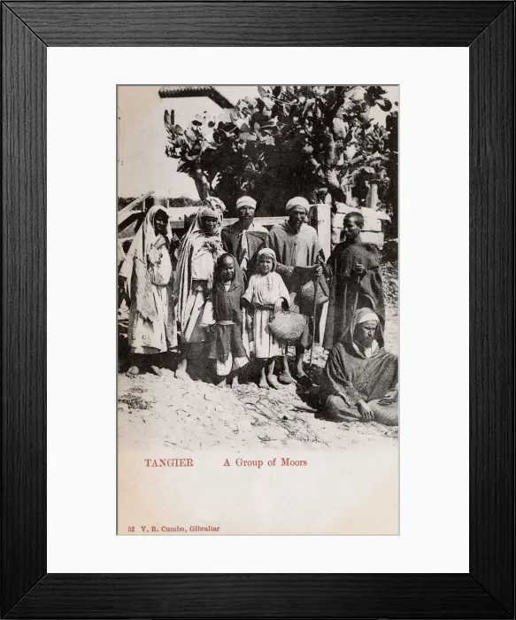 Framed Print : Tangier, Morocco - A Group of Moors Framed Print : Tangier, Morocco - A Group of Moors