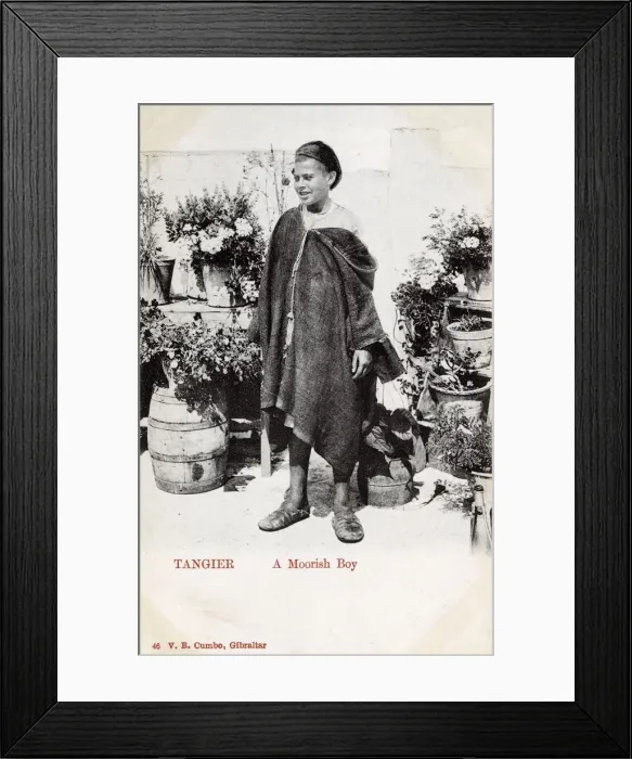 Framed Print : Tangier, Morocco - A Moorish Boy Framed Print : Tangier, Morocco - A Moorish Boy