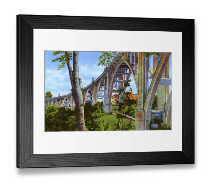 Framed Print : Pasadena, California, USA - Colorado Street Bridge Framed Print : Pasadena, California, USA - Colorado Street Bridge