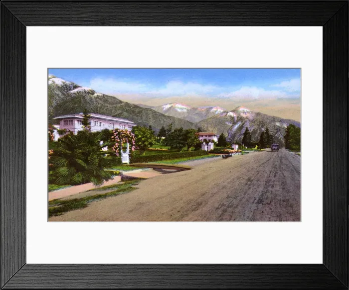 Framed Print : Pasadena, California, USA - Foothill Boulevard Framed Print : Pasadena, California, USA - Foothill Boulevard