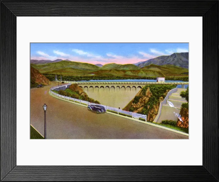 Framed Print : Pasadena, California, USA - Devils Gate Dam, Arroyo Seco Framed Print : Pasadena, California, USA - Devils Gate Dam, Arroyo Seco