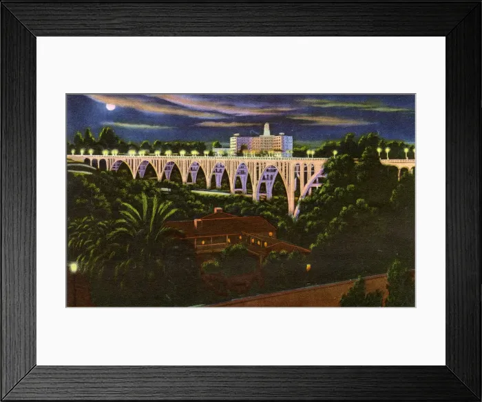 Framed Print : Pasadena, California, USA - Colorado Street Bridge Framed Print : Pasadena, California, USA - Colorado Street Bridge