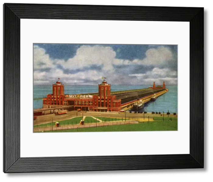 Framed Print : Chicago, Illinois, USA - Navy Pier Framed Print : Chicago, Illinois, USA - Navy Pier