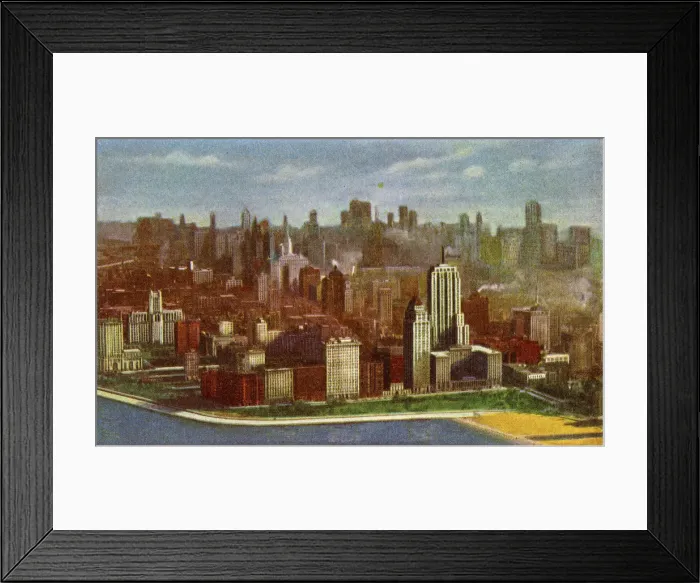 Framed Print : Chicago, Illinois, USA - Lake Shore Drive and Oak St Beach Framed Print : Chicago, Illinois, USA - Lake Shore Drive and Oak St Beach