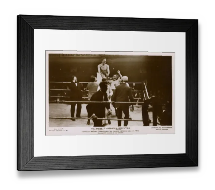 Framed Print : Heavyweight Championship of Europe - Carpentier v Beckett Framed Print : Heavyweight Championship of Europe - Carpentier v Beckett