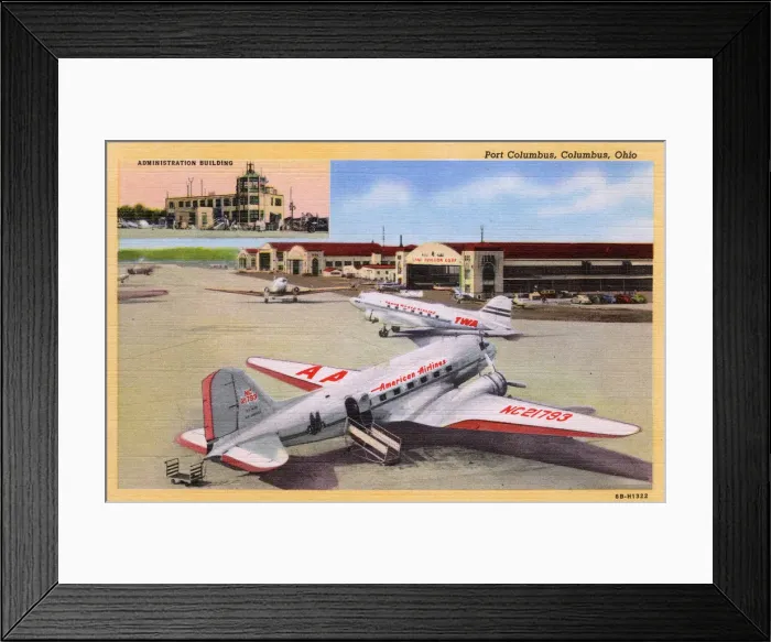 Framed Print : Airport - Port Columbus, Columbus, Ohio, USA Framed Print : Airport - Port Columbus, Columbus, Ohio, USA