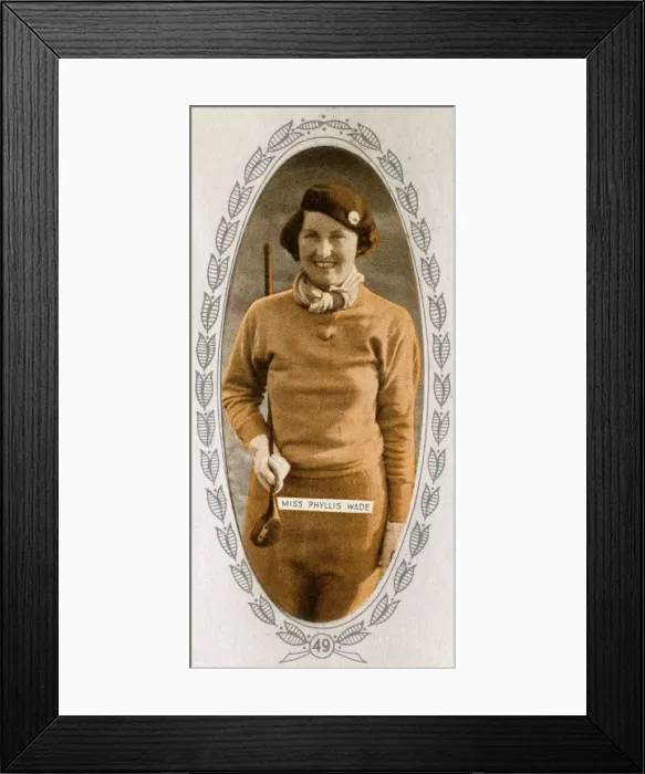 Framed Print : Phyllis Wade - Womens Golf Champion Framed Print : Phyllis Wade - Womens Golf Champion