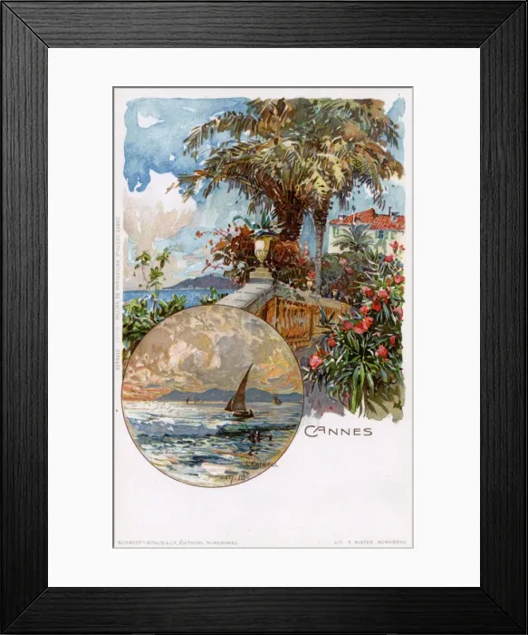 Framed Print : France - Cannes and view of the Esterel Massif Framed Print : France - Cannes and view of the Esterel Massif