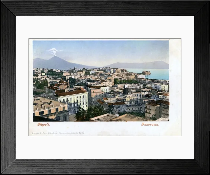 Framed Print : Naples, Italy - view toward Mount Vesuvius Framed Print : Naples, Italy - view toward Mount Vesuvius