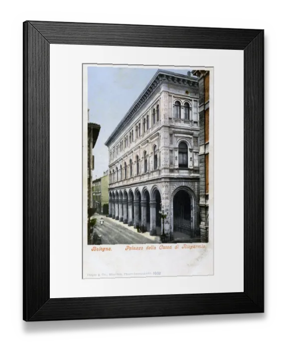 Framed Print : Bologna Italy, Palazzo di Residenza della Cassa di Risparmio Framed Print : Bologna Italy, Palazzo di Residenza della Cassa di Risparmio